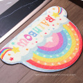 Creative Semi-Circular Area Rug Anti Slip Door Mat Rainbow Lovely Floor Mat Bedroom Carpet Rugs Entrance Doormat 20"x32"